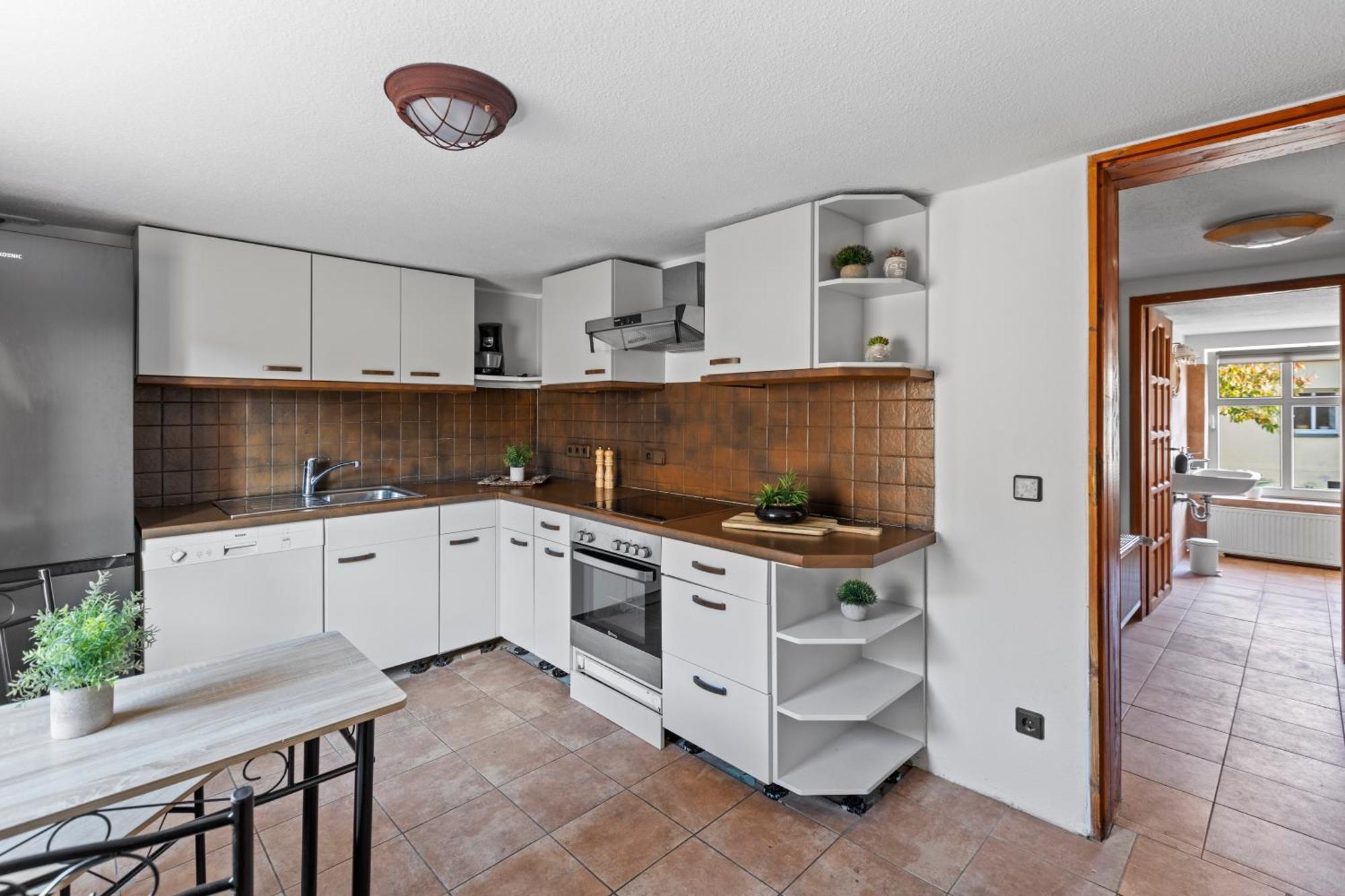Sabina Monteurwohnung I 75 Zoll Tv I Kueche I Bad I Backofen I トレッビン エクステリア 写真